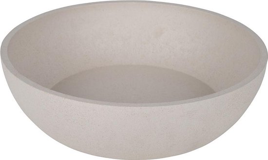 Foto: District 70 bamboo design voerbak voor honden beige 21 cm 1600ml