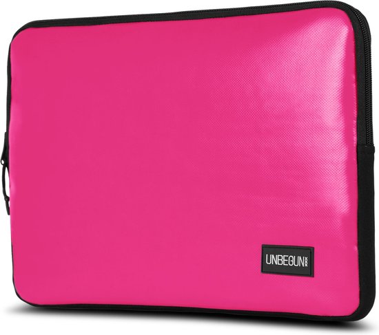 MacBook Pro 16 inch case van gerecycled materiaal (duurzaam) - Roze laptop sleeve/hoes voor de MacBook Pro 16 inch (2020/2021/2022)