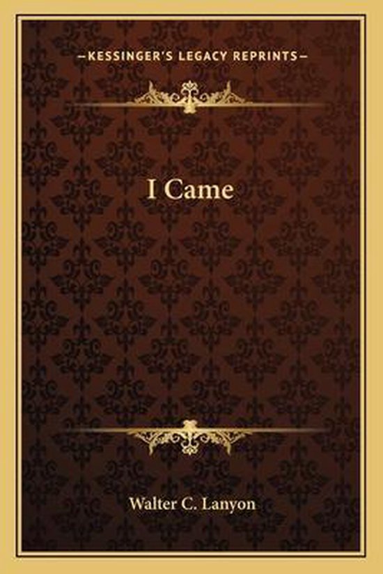 I Came - cover