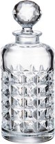Klassieke whisky karaf Diamand van kristalglas