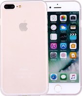 Voor iPhone 8 Plus & 7 Plus Frosted Transparent Protective Back Cover Case (transparant)