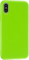 Voor iPhone XS max 2.0mm dikke TPU snoepkleur beschermhoes (groen)