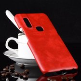 Shockproof Litchi Texture PC + PU Case voor Vivo V15 (rood)