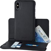 Azuri wallet case with removable magnetic cover - zwart - Apple iPhone Xs Max