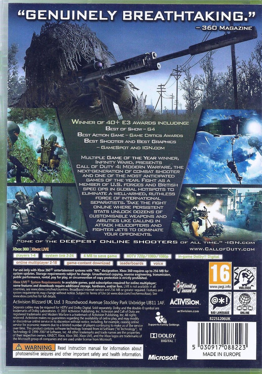 cod4 modern warfare pc