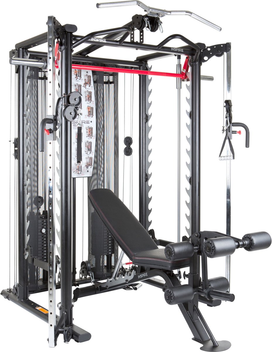 Inspire SCS Smith Cage System inclusief fitnessbank