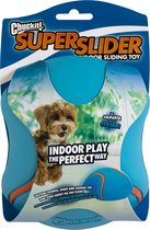 Chuckit! Indoor Slider - Hondenspeelgoed - Hondenspeeltjes - Met pieper - 18x14 cm - Rubber - Blauw/Oranje