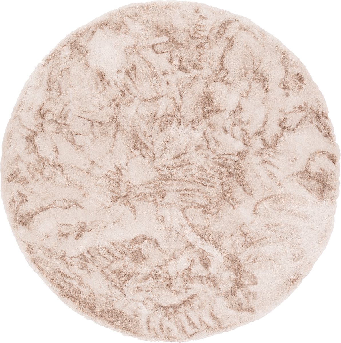 Pergamon Luxe Super Zachte Bont Vloerkleed Tapijt Plush Rond