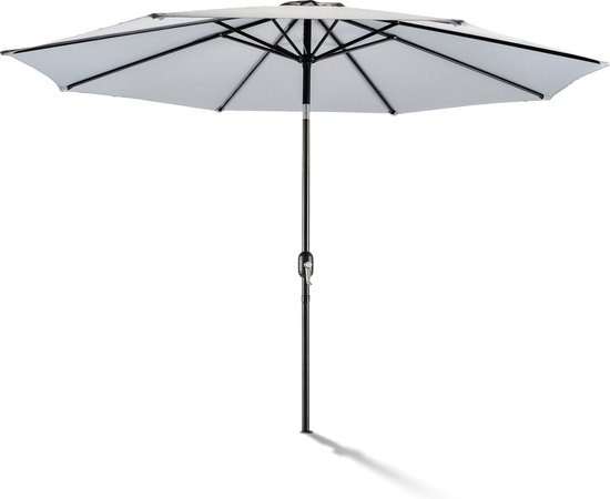 Shademaster| Parasol 300 cm Verstelbaar met Kantelbaar Scherm | 8 ribben | UV-bescherming UPF50+ | Sterk waterafstotend | Kleur Sea Shell | Stokparasol voor Tuin & Terras