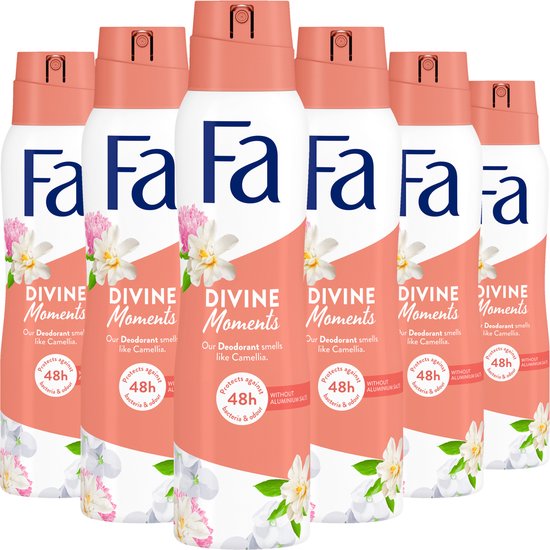 Fa Divine Moments - Deodorant Spray - Voordeelverpakking - 6 x 150 ml |  bol.com