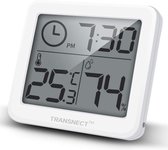 Weerstation - Digitale thermometer en hygrometer met hoge nauwkeurigheid - Vernieuwen van 10 seconden - Tijd - Gegevensgeschiedenis binnen 24 uur - Wit