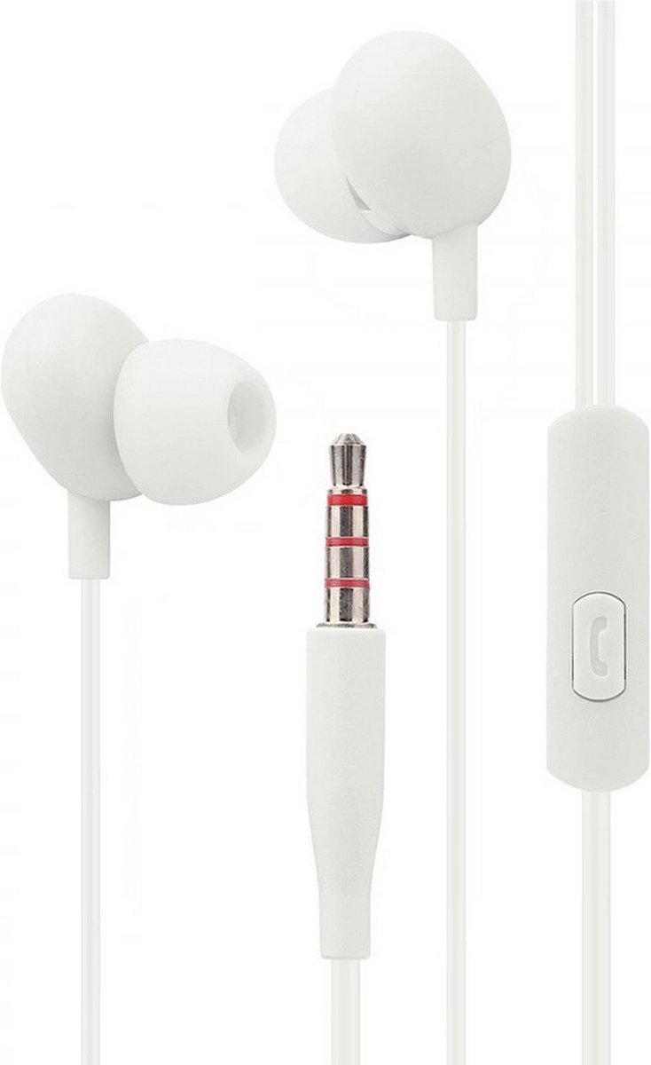 Fontastic 255458 In-Ear Headset - Oordopjes met microfoon - Wit