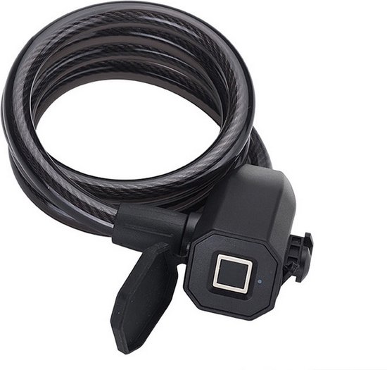 DrPhone VS1 - Fietsslot Met Vingerscan - Oplaadbare Fietsslot - Vingerafdruk Slot - 10 Vingerafdruk Patronen - IP65 Waterdichte Slot - Zwart van DrPhone — afbeelding 2
