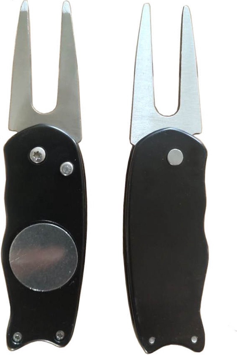 Firsttee Pitchfork met Marker Zwart Golf accessoires Inslag