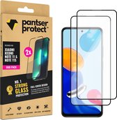 DUO-PACK - 2x Pantser Protect™ Glass Screenprotector Geschikt voor Xiaomi Redmi Note 11 / Note 11S - Case Friendly - Premium Pantserglas - Glazen Screen Protector