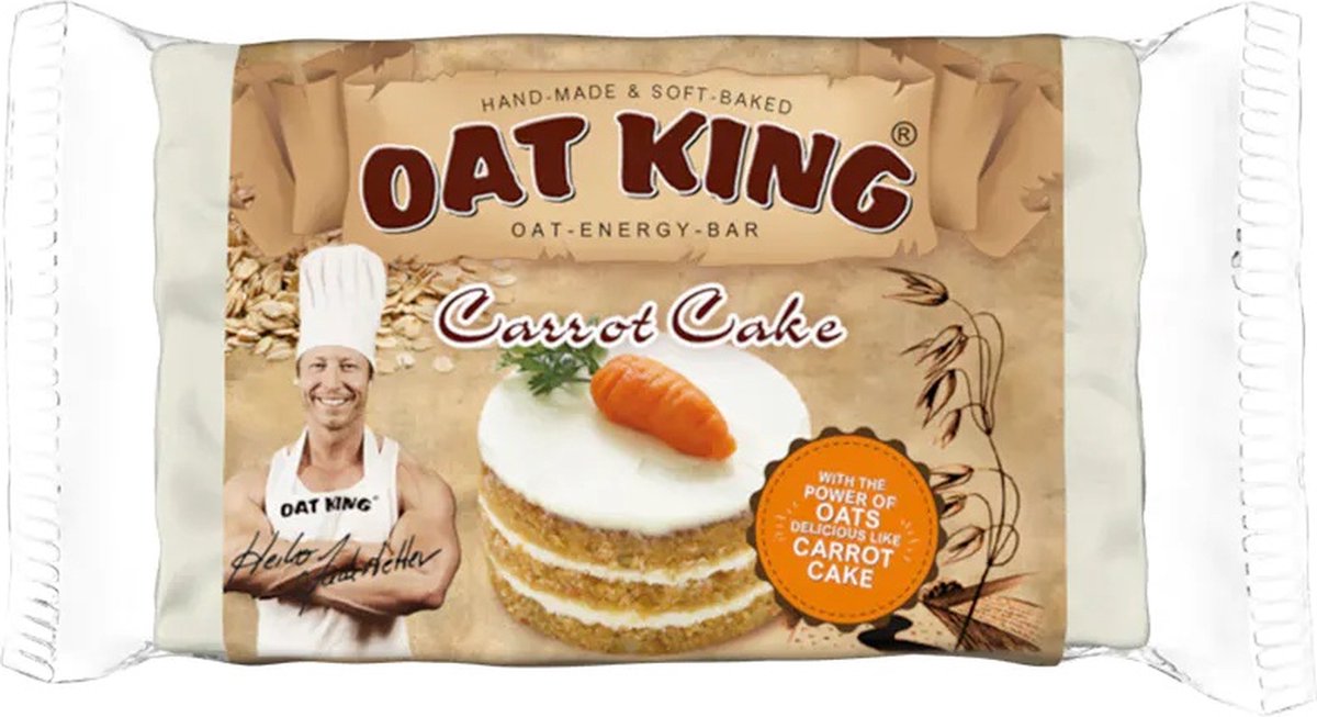 LSP Oat King Energy Bar (10x90g) Carrot Cake - Repen - Energie repen