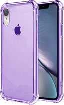 Smartphonica iPhone Xr transparant siliconen hoesje - Paars / Back Cover geschikt voor Apple iPhone XR