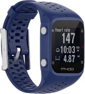 Siliconen bandje geschikt voor Polar M400 / M430 - Horlogeband - Polsband - Donkerblauw