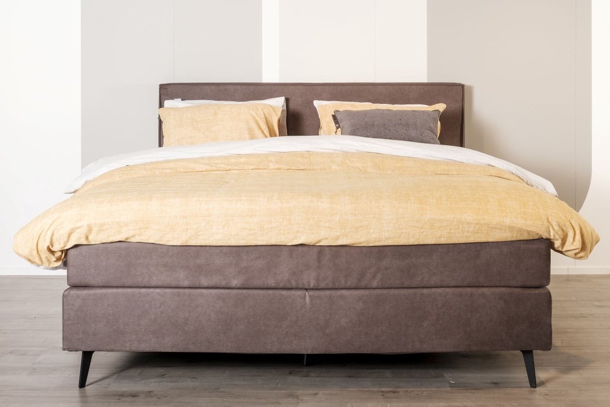 Slaapdirect Boxspring Trondheim 180x200 | Complete set, inclusief hoofdbord + matras + topper