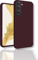 oTronica Hoesje Geschikt Voor Samsung Galaxy S22 hoesje - zacht siliconen backcover - Bordeaux Rood
