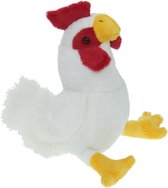 Pluche knuffel dieren Kip vogel van 20 cm - Speelgoed kippen knuffels - Cadeau voor jongens/meisjes