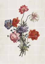 IXXI Bouquet of Anemones - Wanddecoratie - Bloemen en Planten - 100 x 140 cm
