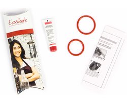 2 sets ECCELLENE Siliconenvet smeermiddel & O-ringen geschikt voor Philips & Saeco koffiemachine - HD5061 / RI9127