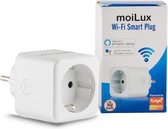 Prise Smart MoiLux - Prise intelligente - Wifi - Minuterie et compteur d'énergie - Fonctionne avec Alexa et Google Home