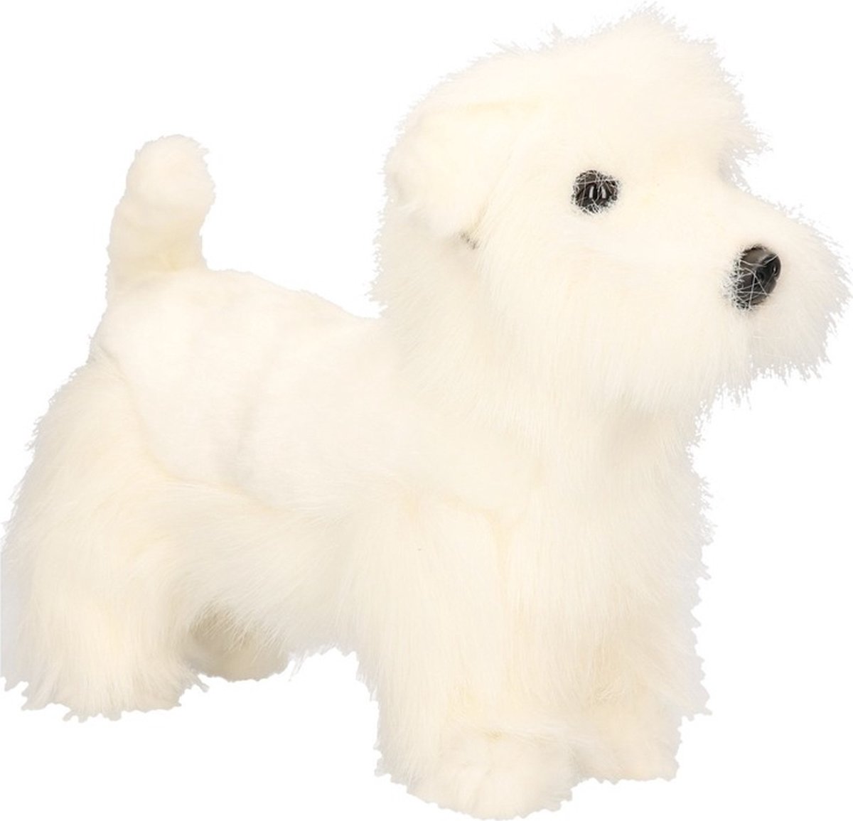 Hansa pluche West Highland Terrier - knuffelhond - 26 cm - levensecht - realistisch