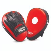 Green Hill Boks Pads Lap - Pads Boksen - Leer - per paar - Rood