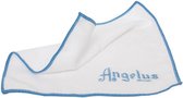 Angelus - Microvezel doek - voor schoonmaken van leer - wit/blauw - 30 x 30 cm