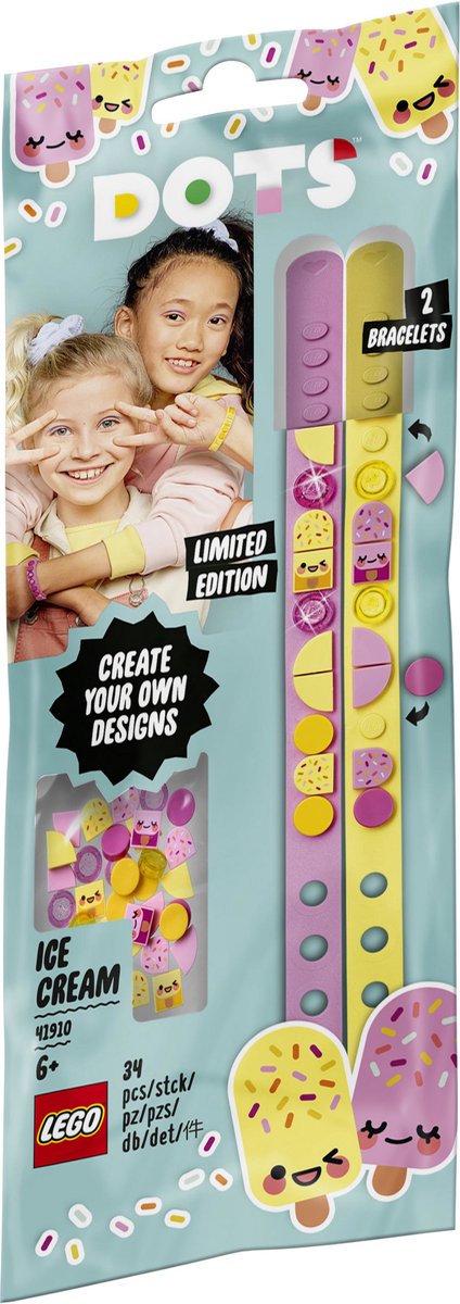 LEGO Dots 41909 Les Bracelets Sirènes, Kit Création Bijoux DIY