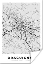 Poster Plattegrond – Draguignan – Stadskaart – Kaart – Frankrijk - 120x180 cm XXL