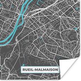 Poster Stadskaart – Frankrijk – Kaart – Rueil-Mamaison – Plattegrond - 50x50 cm