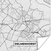 Poster Delmenhorst - Kaart - Plattegrond - Stadskaart - Duitsland - 30x30 cm