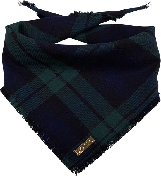 Foto: Doga honden bandana bandana voor honden honden sjaal halsdoek hond mossy tartan maat ml