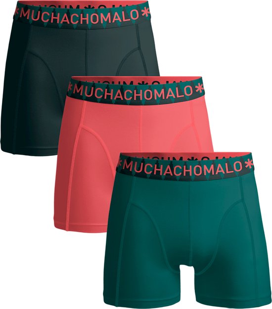 Muchachomalo - 3-pack onderbroeken heren - Effen kleuren - Elastisch katoen - Zachte waistband