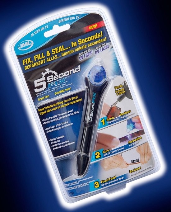 5 Second Fix. UV glue pen. GRATIS VERZENDING. Beter dan seconden lijm, 5... | bol.com
