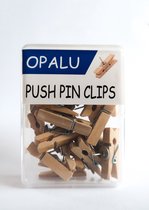 Opalu Push Pin Clips Hout 20 stuks