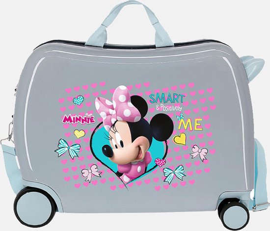 Disney Rolling Suitcase 4 Wheels Enjoy Minnie Mouse Blue