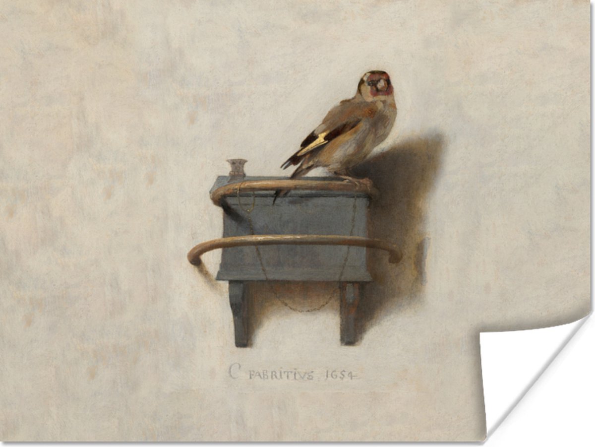 Poster Het Puttertje - Schilderij - Fabricius - Oude Meester - 120x90 cm