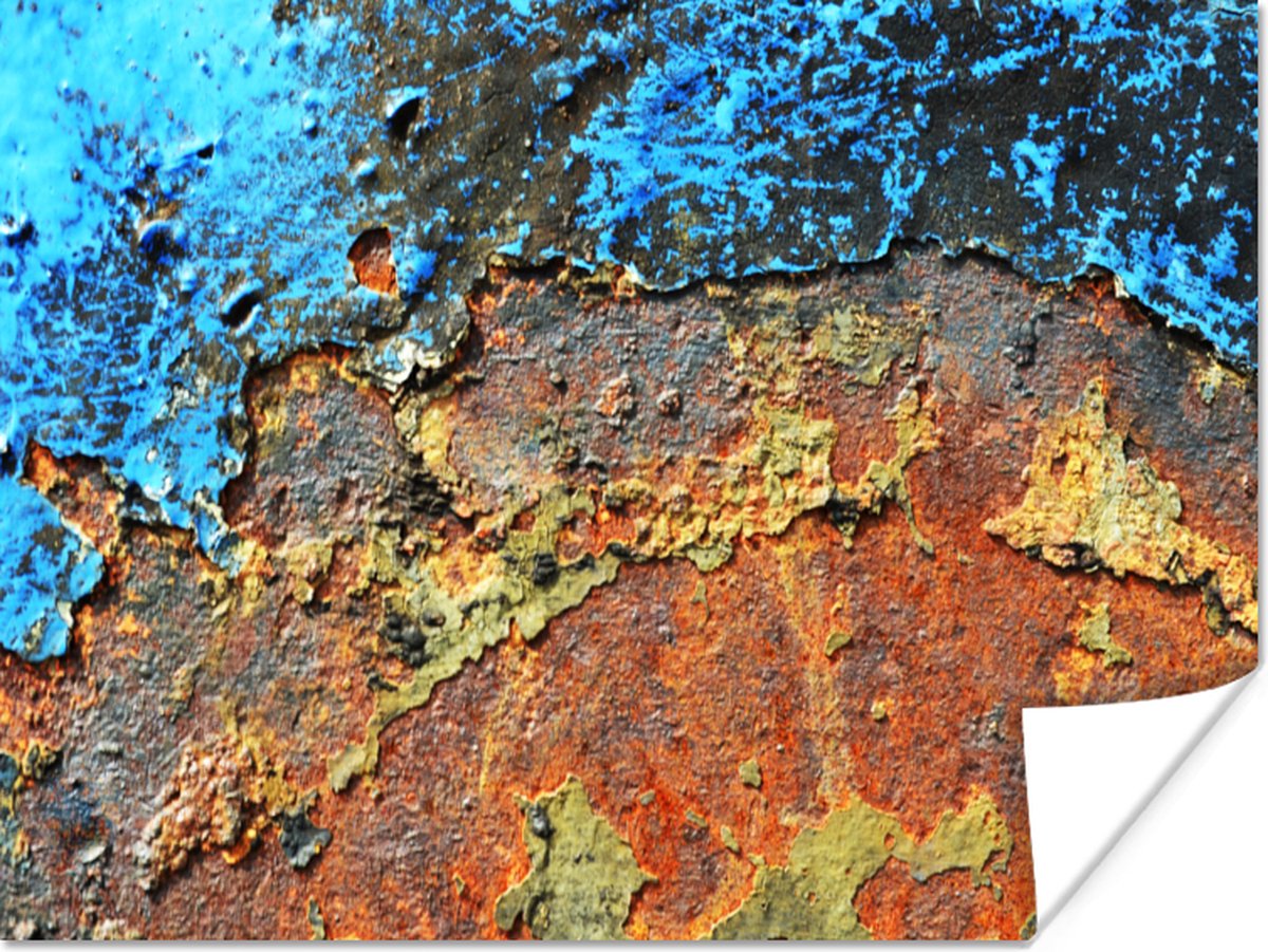 Poster Roest - Metaal - IJzer - Industrieel - 40x30 cm