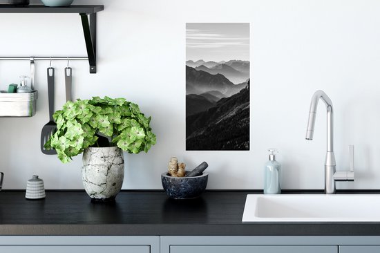 Poster Montagnes - Nature - Brouillard - 20x40 cm