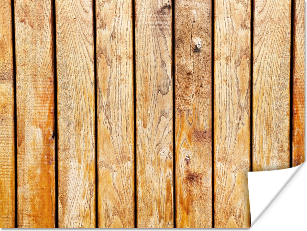 Poster Planken - Hout - Structuur - 120x90 cm