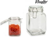 Bocal / bocal à confiture Vivalto Weck - Caja - 1,2L - verre - fermeture pivotante - D11 x H17 cm