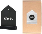 Paquet cadeau : maison en bois noire avec texte dream - Zoedt