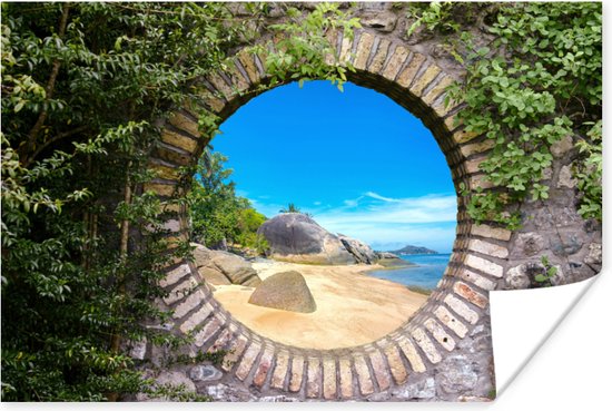 MuchoWow Tuinposter 80x120cm Duin Strand Doorkijk Zomer | Leen Bakker