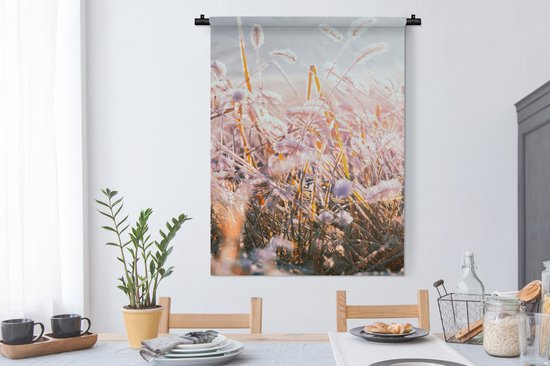 Tapisserie - Tapisserie - Herbe - Soleil - Hiver - 90x120 cm - Tapisserie