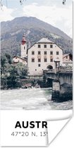Poster Oostenrijk - Water - Alpen - 20x40 cm