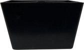 Zwarte plastic tapse meubelpoot 6 cm (set van 4 stuks)